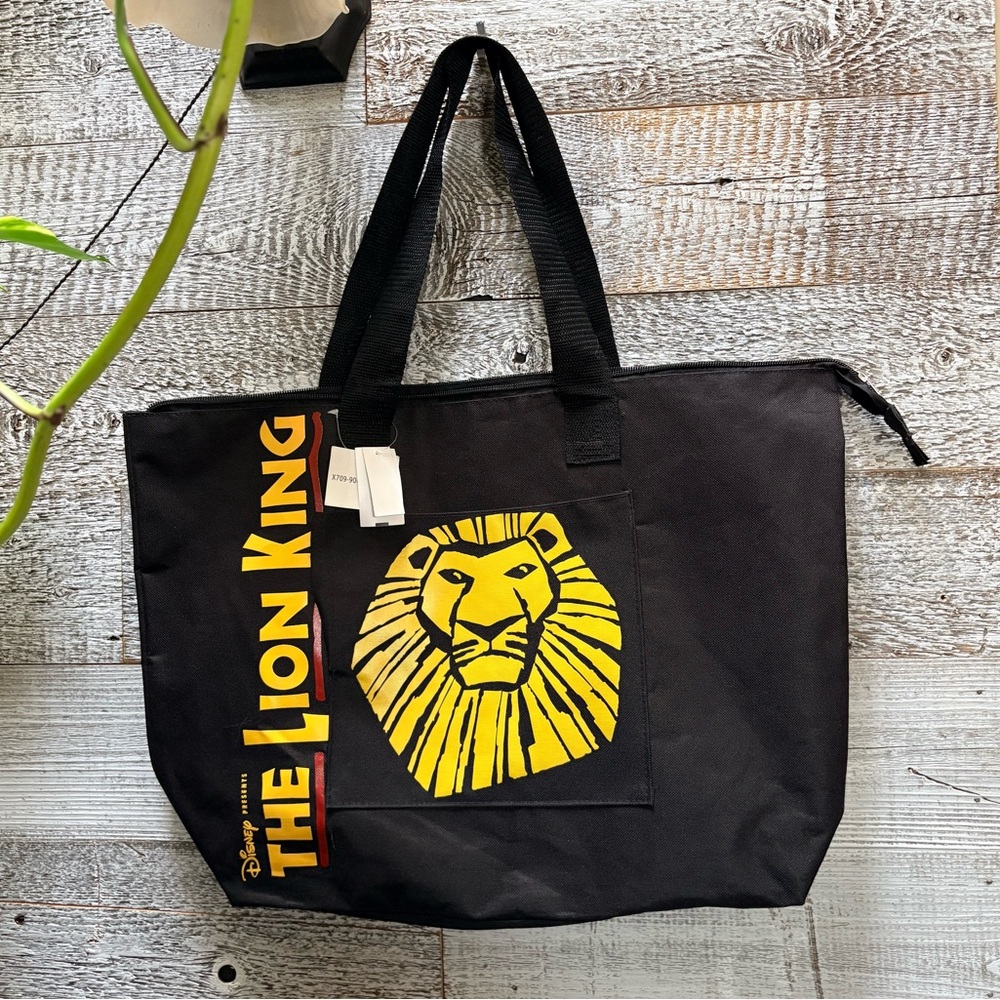 Disney | NWT "The Lion King" Musical Official Sturdy Black Tote Bag